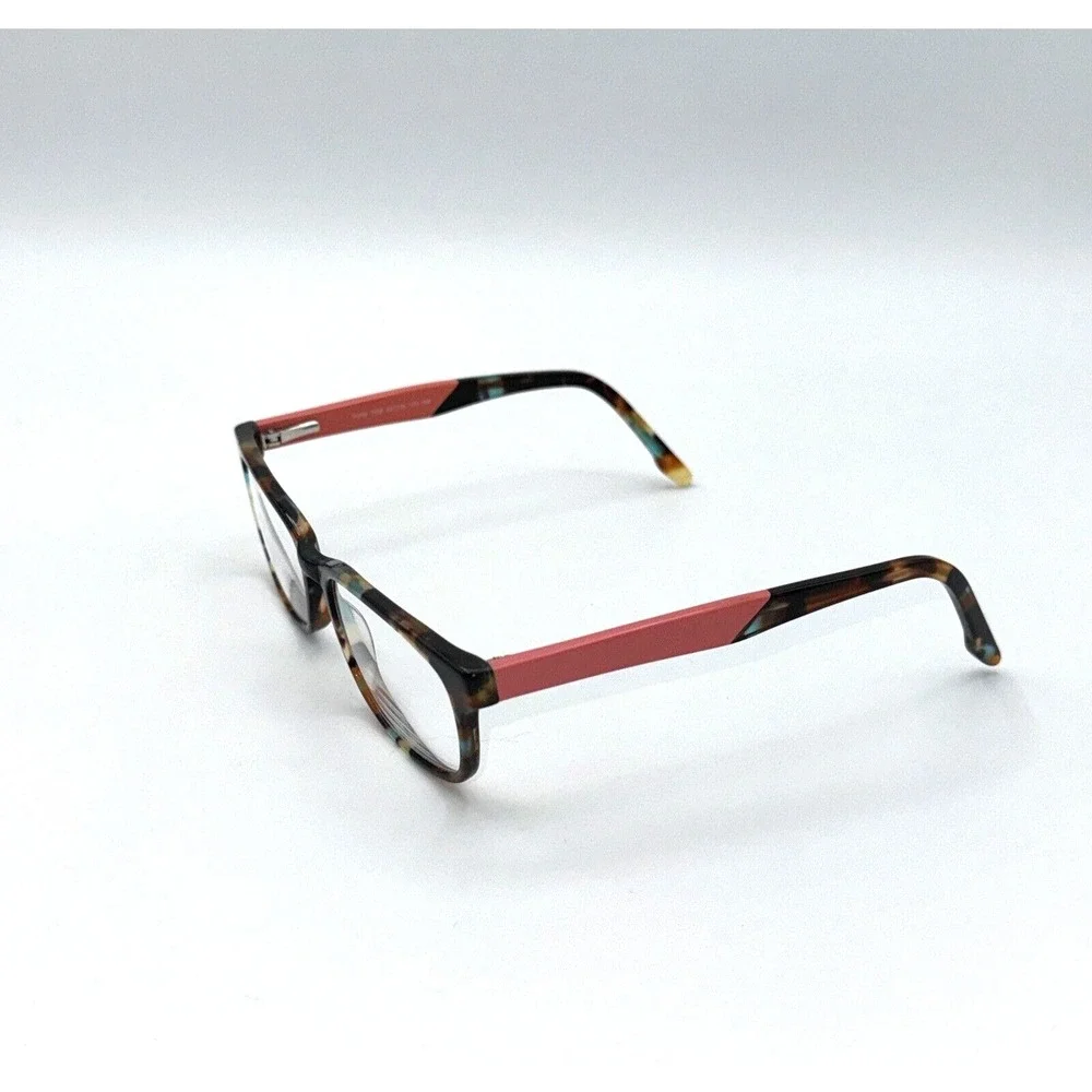 Phoebe Eyeglasses Frame P268 Women Tortoise Coral Full Rim 52-16-135 FRAME ONLY